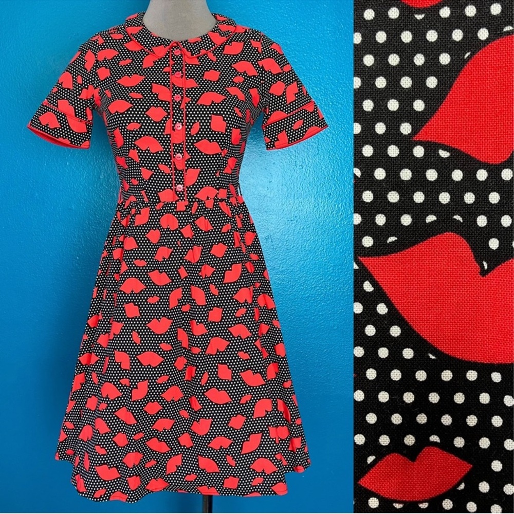 Retrolicious Lipstick/Kiss Dress